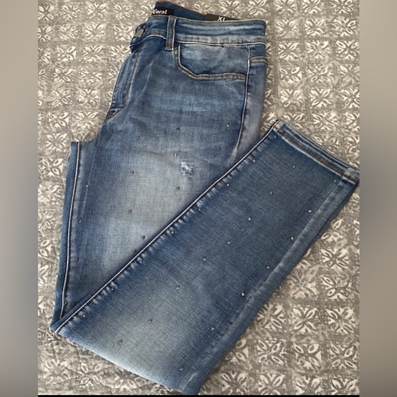 Vocal Denim Jeans with Rhinestone - Picture 2 of 6